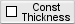 Constant thickness