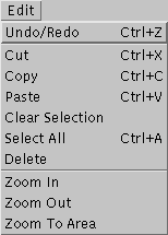 Edit menu