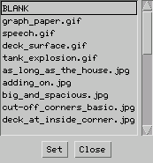 Set Background window