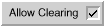 Allow clearing